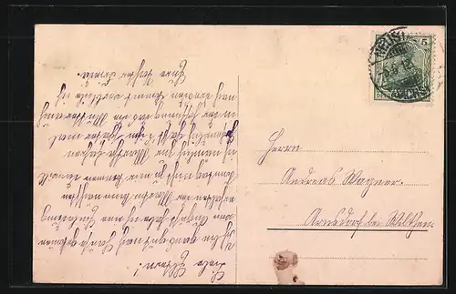 AK Neustadt i. Sa., Partie der Albertstrasse