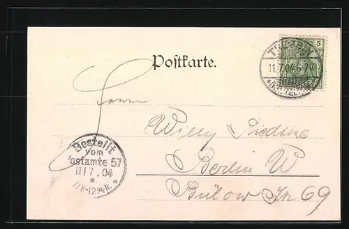 AK Trebbin, Marktplatz mit Kirche