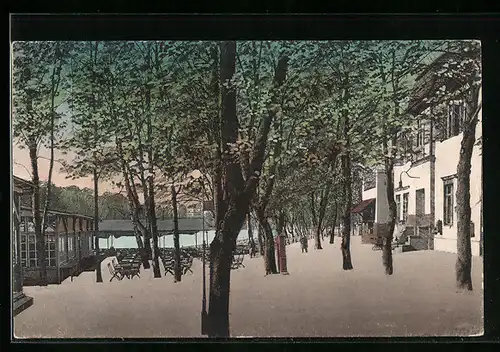 AK Berlin-Schlachtensee, Gasthaus Alte Fischerhütte