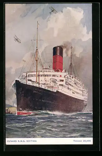 AK Passagierschiff RMS Scythia, Cunard