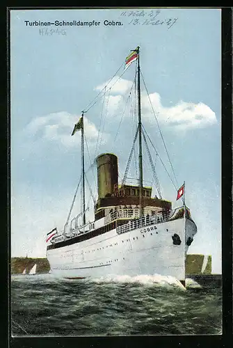AK Turbinen-Schnelldampfer Cobra