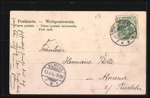 AK Passagierschiff Prinzessin Heinrich bei Abendlicht