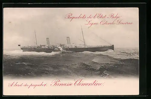 AK Passagierschiff Princesse Clémentine