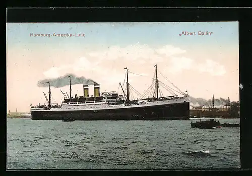 AK Passagierschiff Albert Ballin der Hamburg-Amerika-Linie