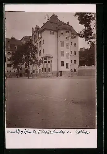 Foto-AK Gotha, Arnold Wühlmle Realschule