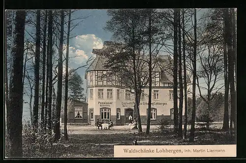 AK Lohbergen, Gasthaus Waldschänke von Martin Liermann