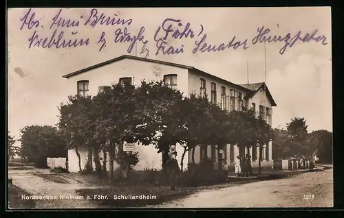 AK Nieblum a. Föhr, Nordseebad, Schullandheim