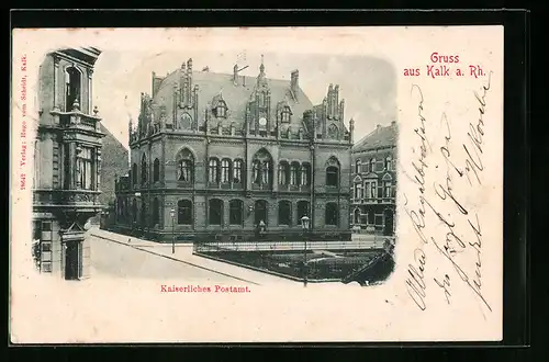 AK Köln-Kalk, Kaiserliches Postamt
