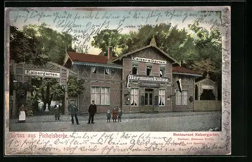 AK Berlin-Pichelsberg, Restaurant Kaisergarten von Hermann Kühne