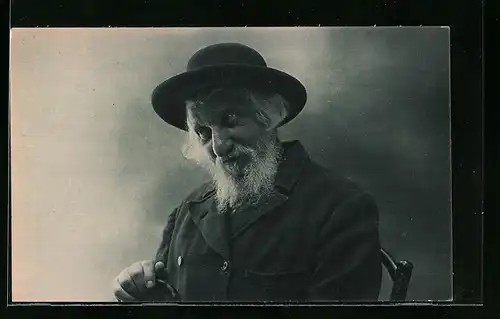 AK Alter jüdischer Mann imt Bart