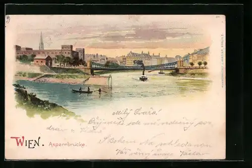 Lithographie Wien, Aspernbrücke