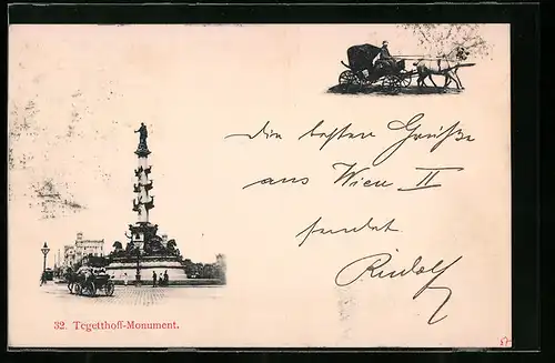 AK Wien, Tegetthoff-Monument