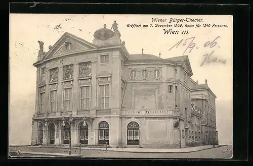 AK Wien, Bürger-Theater