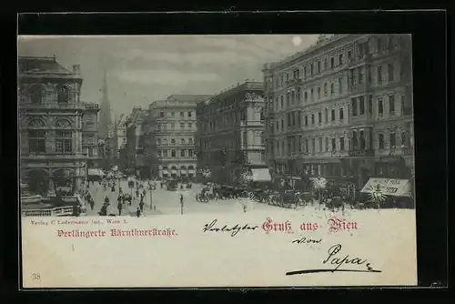 Mondschein-AK Wien, Verlängerte Kärntnerstrasse