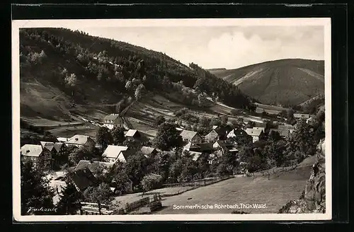 AK Rohrbach / Thür. Wald, Ortsansicht aus der Vogelschau