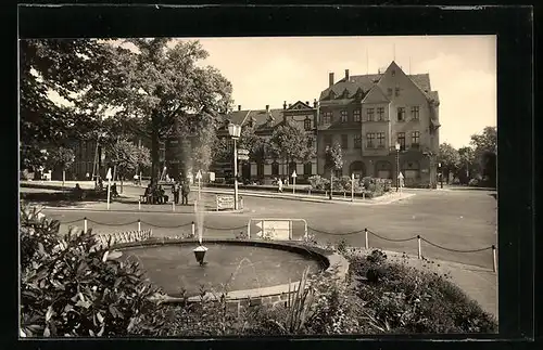 AK Treuen / Vogtl., Ernst-Thälmann-Platz