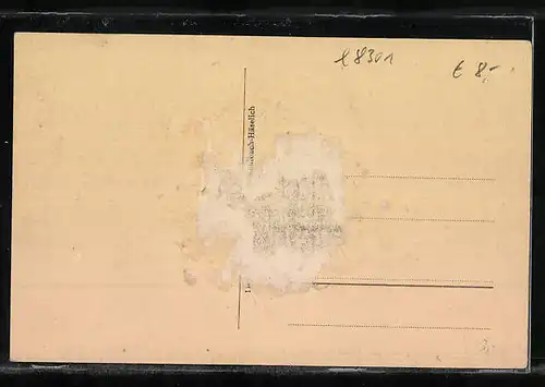 AK Mühlbach-Häselich, Ortsansicht aus der Vogelschau