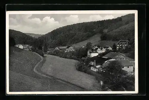 AK Trempershof / Sauerland, Ortsansicht aus der Vogelschau