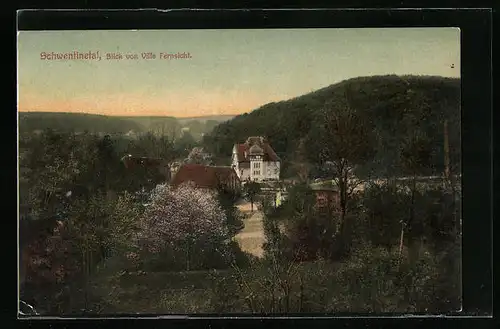 AK Schwentinetal, Blick von Villa Fernsicht