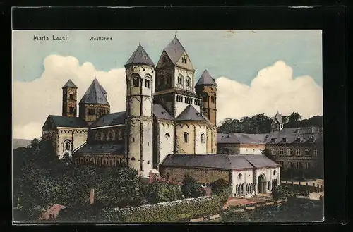 AK Maria Laach, Kloster Maria Laach, Westtürme