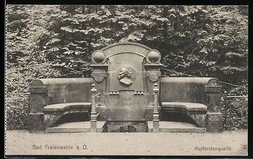 AK Bad Freienwalde a. O., Kurfürstenquelle