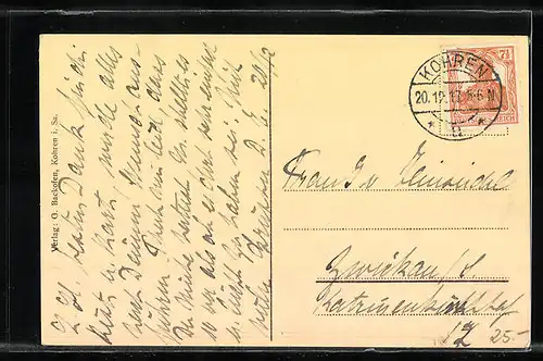 AK Gnandstein, Ortsansicht aus der Vogelschau