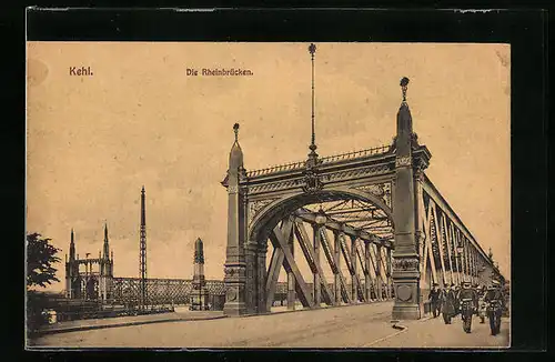 AK Kehl, Rheinbrücke