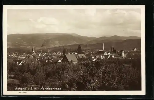 AK Achern i. B., Gesamtansicht mit Hornisgrinde