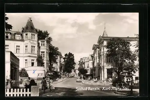 AK Bansin / Usedom, Karl-Marx-Strasse