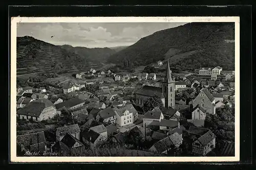 AK Dernau / Ahrtal, Ortsansicht mit Kirche