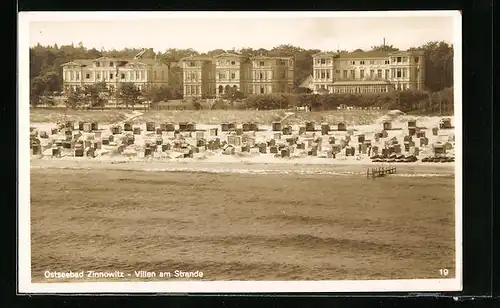 AK Zinnowitz / Usedom, Villen am Strand