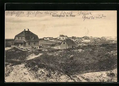 AK St. Peter / Nordsee, Ortspartie