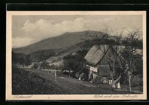 AK Lückendorf, Blick zum Hochwald