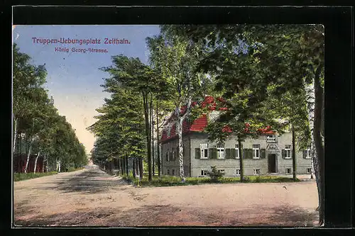 AK Zeithain, Truppenübungsplatz, König Georg-Strasse