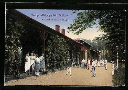 AK Zeithain, Truppenübungsplatz, Kantinen im Infanterie-Lager
