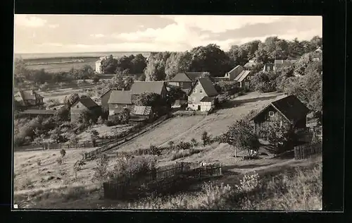 AK Wickersdorf, Ortsansicht aus der Vogelschau