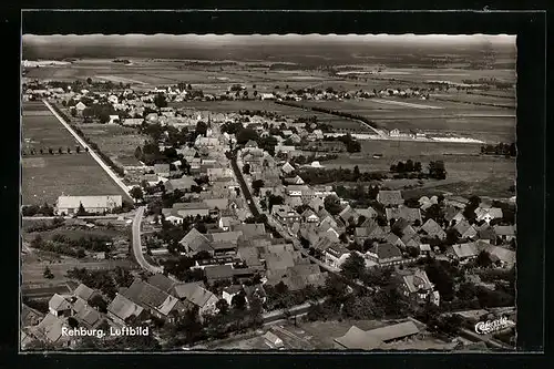 AK Rehburg, Gesamtansicht vom Flugzeug aus gesehen