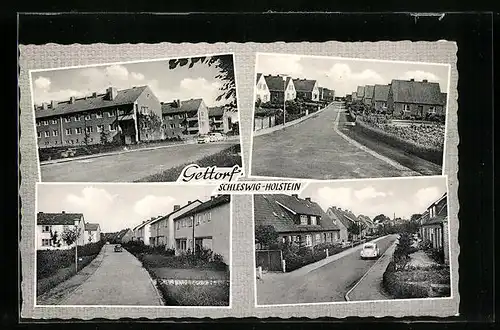 AK Gettorf, Strassenpartie und Wohnsiedlung