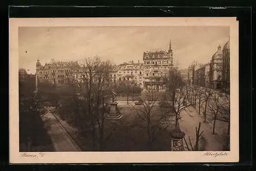 AK Plauen i. V., Albertplatz