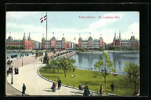 AK Kobenhavn, Dr. Louises Bro, Strassenbahn