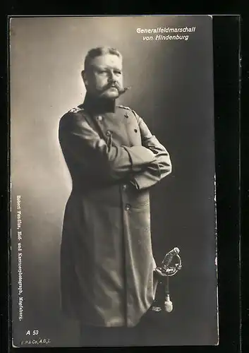 AK Generalfeldmarschall von Hindenburg in Uniform
