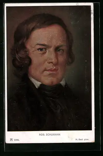 AK Portrait von Robert Schumann, Komponist