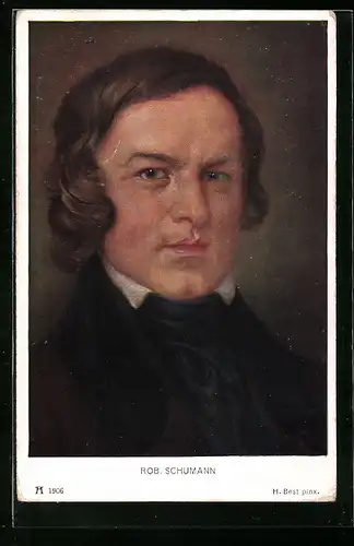 AK Portrait von Robert Schumann, Komponist