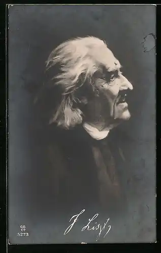 AK Portrait von F. Liszt, Komponist