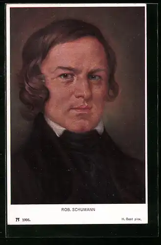 AK Portrait von Robert Schumann, Komponist