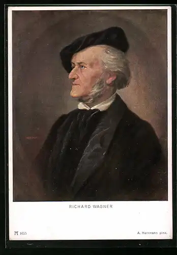 AK Portrait von Richard Wagner, Komponist