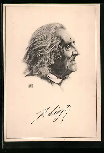 AK Portrait von Franz Liszt, Komponist