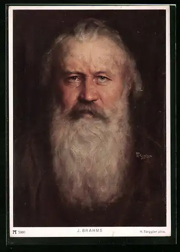 AK Portrait von Johannes Brahms, Komponist