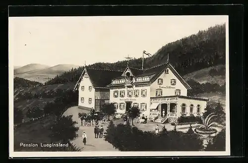 AK Schweigmatt /Bad. Schwarzw., Pension Lueginsland von Ed. Klemm