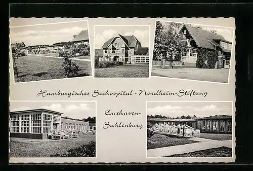 AK Cuxhaven-Sahlenburg, Hamburgisches Seehospital-Nordheim-Stiftung, Mehrfachansichten